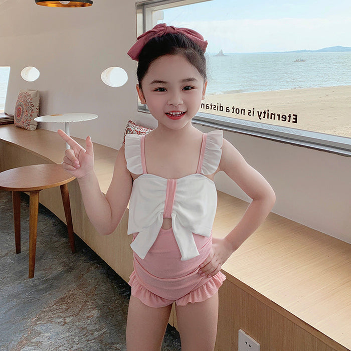 Wholesale Children's swimsuit, cute princess, quick drying bikini, baby parent-child set, customized swimsuit