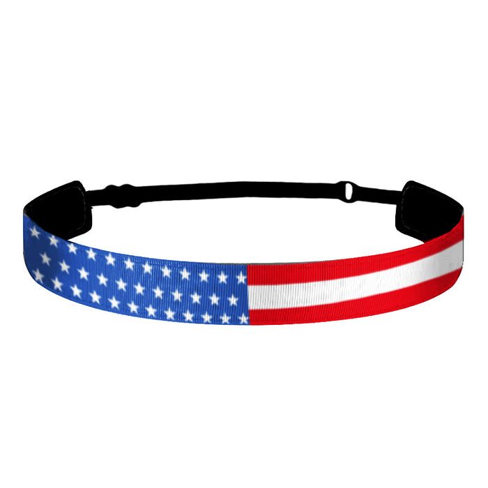 Wholesale 10PCS American Flag Independence Day Children's Sports Stretch Polyester Headband JDC-HD-GuanY009