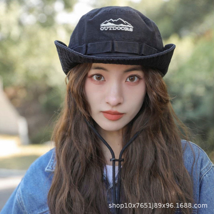 Wholesale Outdoor camping, hiking, new bike riding, windproof, sunshade, sun protection, fisherman hat, casual breathable basin hat