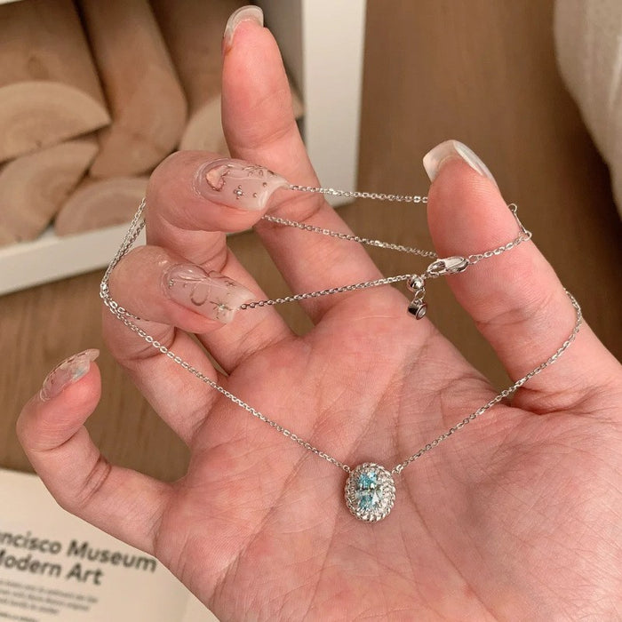 Wholesale  S925 Sterling Silver Butterfly Necklace Gift Female Niche Personalized Pendant