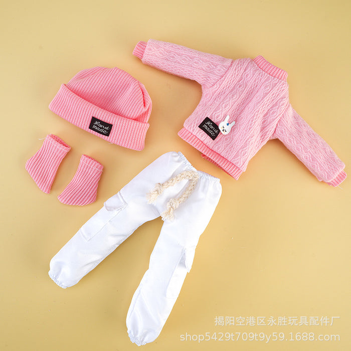 Wholesale Sweater doll change clothes 12 inch pants hat socks