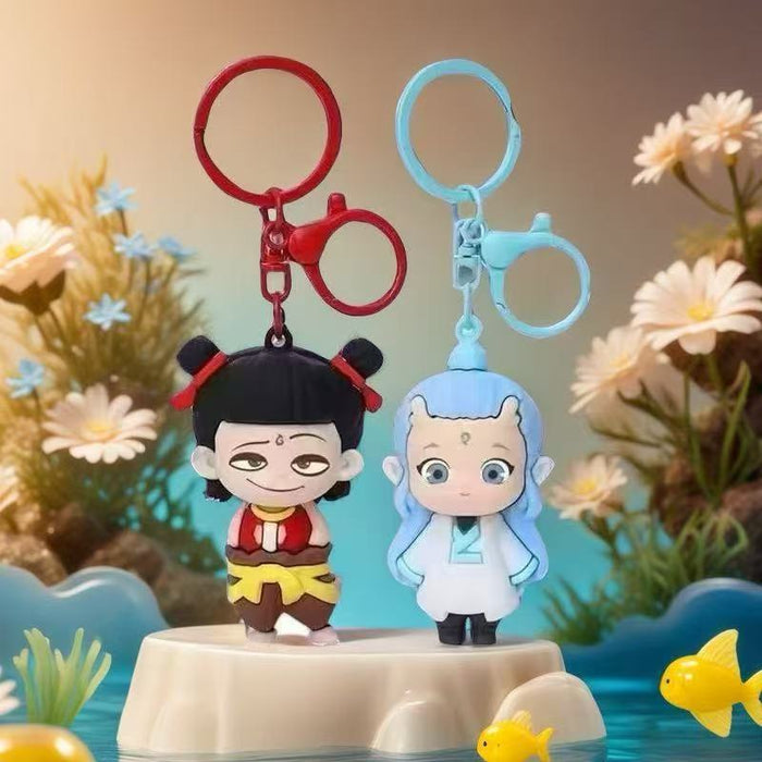 Wholesale Keychain Cartoon 3D Doll Pendant Cute Car Keychain Backpack Pendant