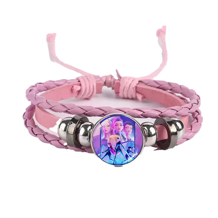 Wholesale Kpop Cute Cartoon Time  Bracelet