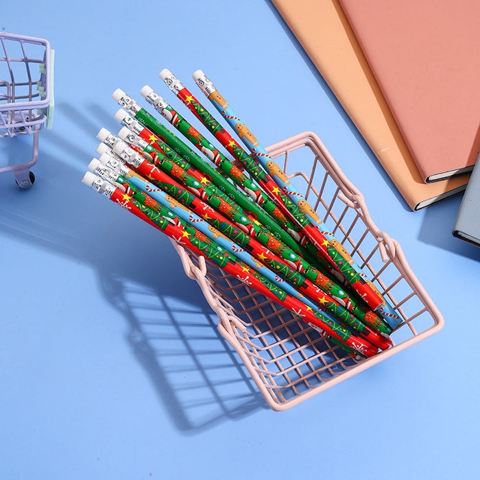 Wholesale Christmas pencil set with eraser