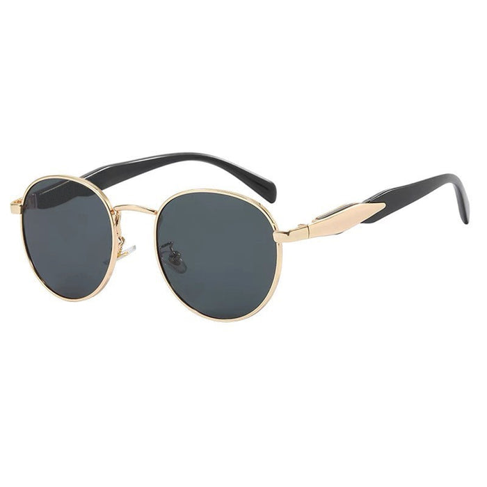Wholesale Round Sunglasses Women's Instagram Street Metal Sunglasses Trendy Sunglasses