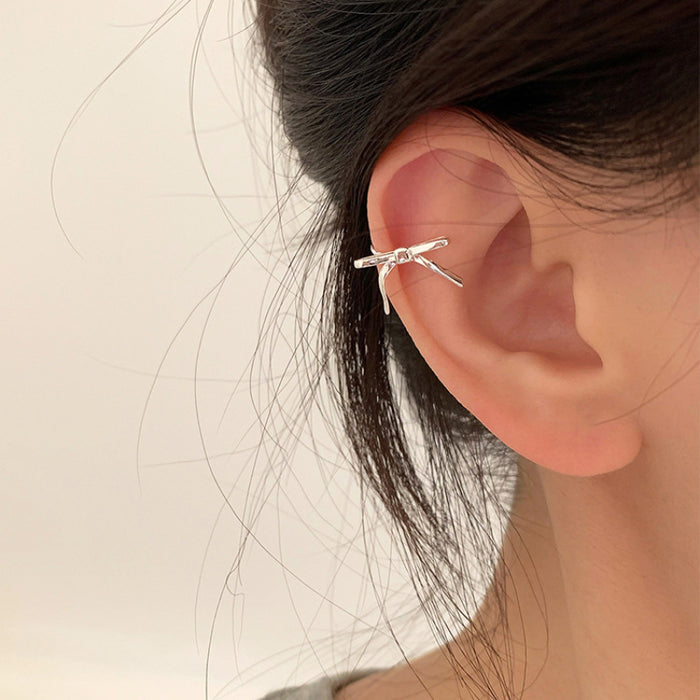 Wholesale Bow Ribbon Earrings Ear Clip No Ear Holes Earrings