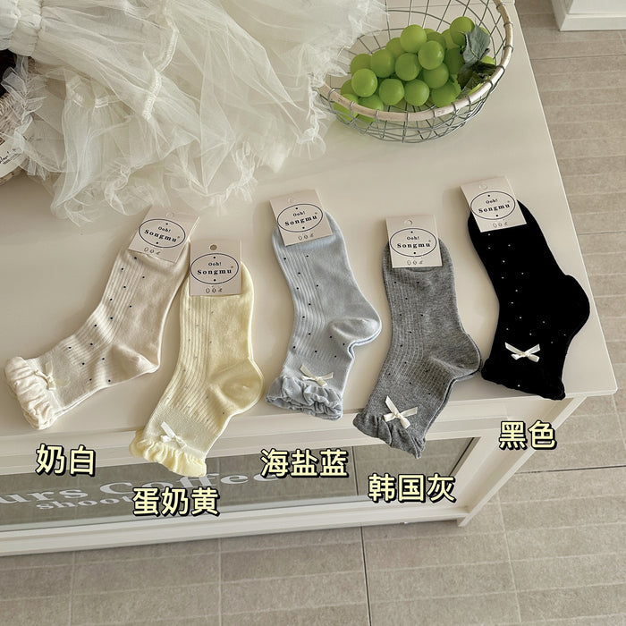 Wholesale Socks, bow, middle tube, socks, pile of socks