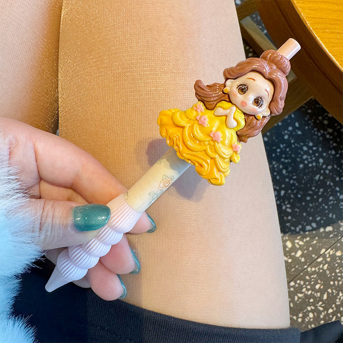 Wholesale Press the pen primary school students ballpoint pen little princess gel pen