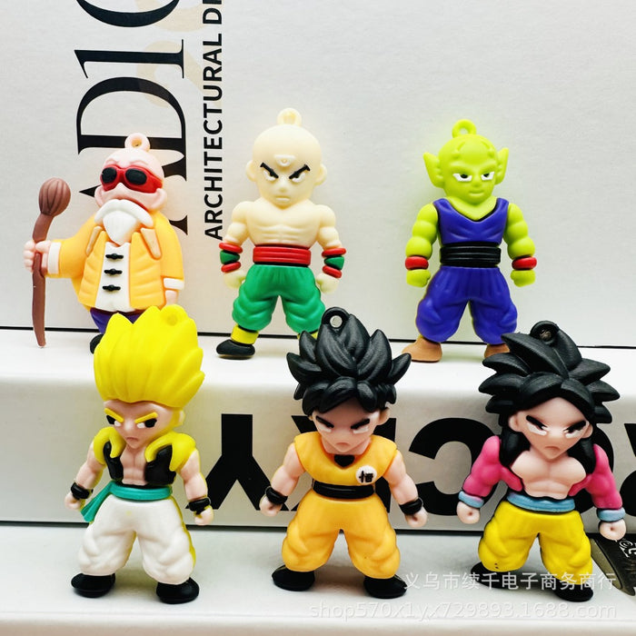 Wholesale Creative Cartoon Cute Anime Keychain Car Ornament Bag Pendant Doll Gift