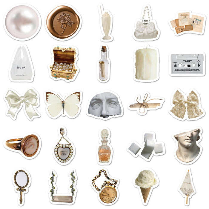 Wholesale 50 white stickers  phone case Decorative Stickers