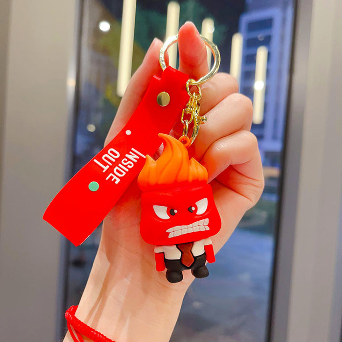 Wholesale Cute keychain car ornament cartoon figurine student backpack