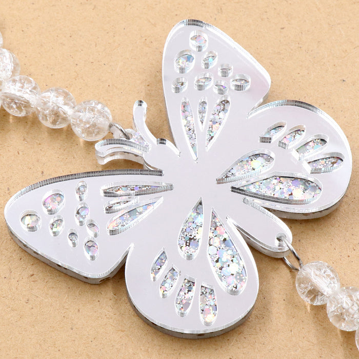 Wholesale Acrylic Butterfly Pendant Car Decoration JDC-CA-XiaoYan001