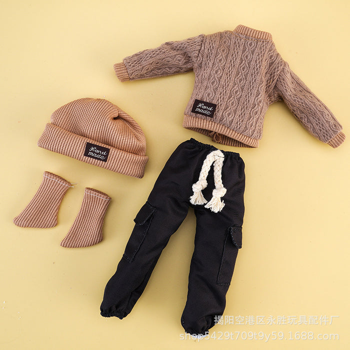 Wholesale Sweater doll change clothes 12 inch pants hat socks