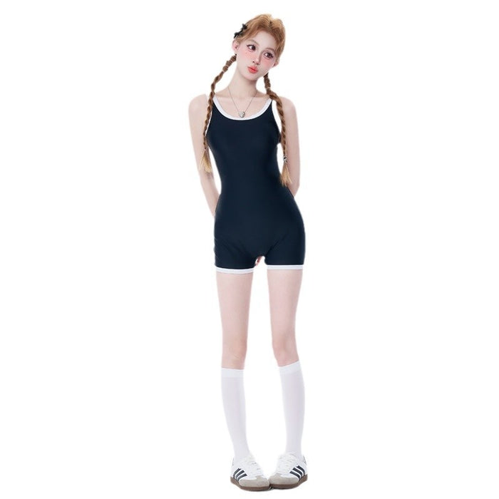 Wholesale Casual sports style one-piece swimsuit, gymnastics suit, sexy suspender