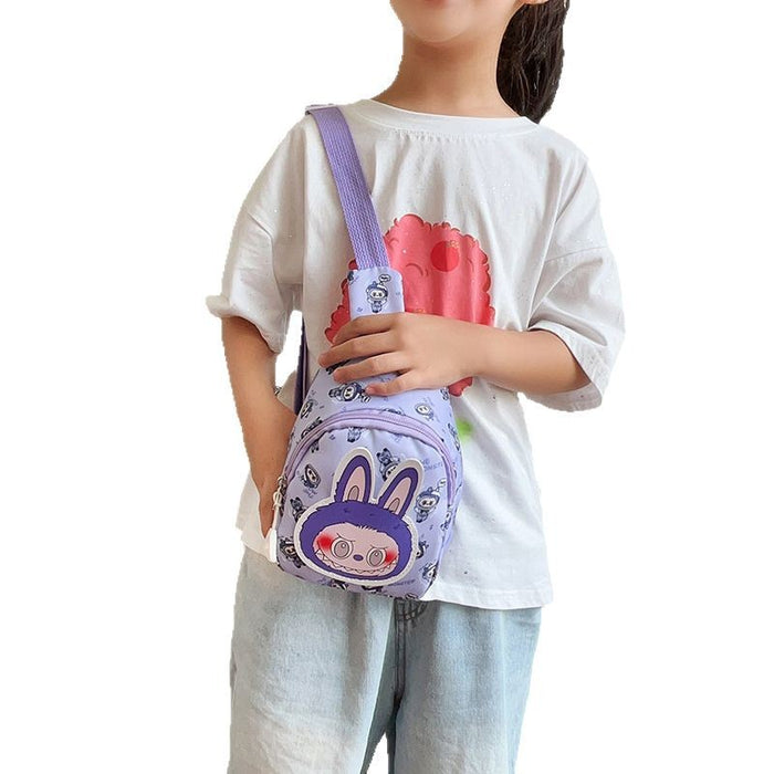 Wholesale Children' s cute cartoon chest bag crossbody bag casual backpack travel small breast bag