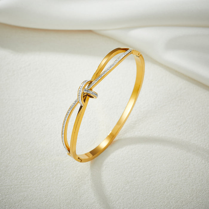 Wholesale Titanium steel bracelet gold and silver women's bangle