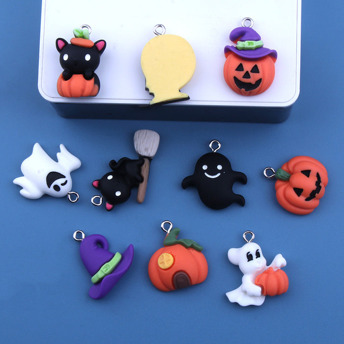 Wholesale Resin Castle Cartoon DIY Pendant Keychain with Nail Accents MOQ≥2