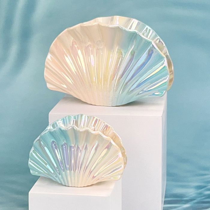Wholesale Electroplated Plastic Hair Claw Clip with Gradient Shell Design Boutique