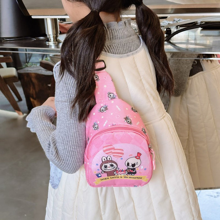 Wholesale Children's chest bag cartoon printed crossbody bag change shoulder bag wholesale