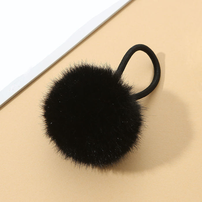 Wholesale cute color plush soft f Hair Scrunchies