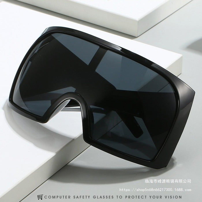Wholesale Large frame surround sunglasses technology eye protection sunglasses