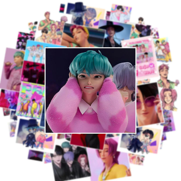 Wholesale 150pcs KPOP Stickers Notebook Luggage Refrigerator Stickers