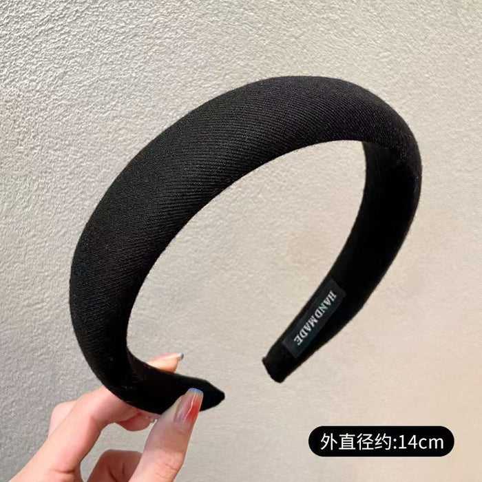 Wholesale Simple Wide Brim Plush Fabric Headband JDC-HD-Suim016