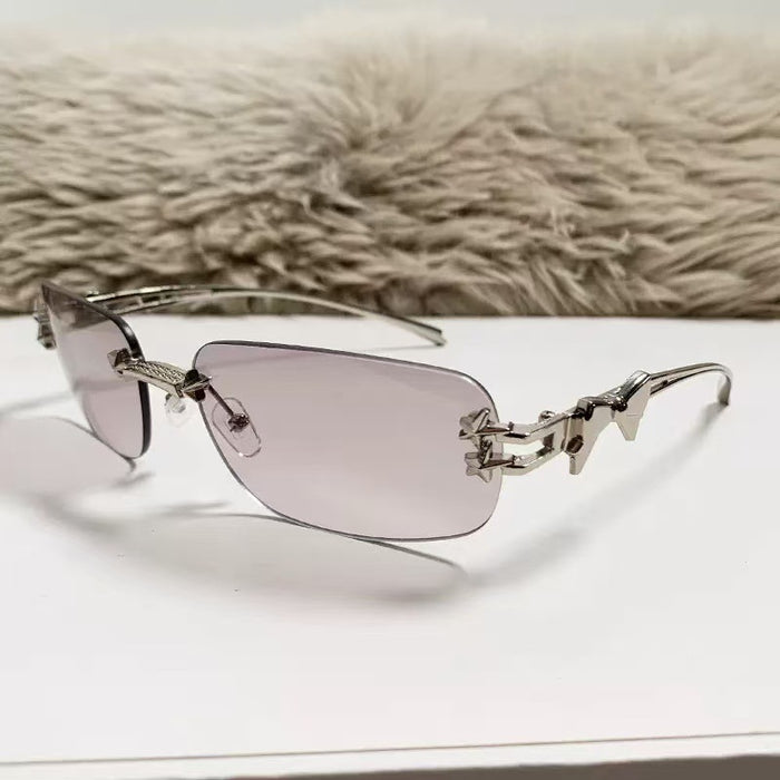 Wholesale Sunglasses without borders, high-end feeling, star rhinestone decoration, sunglasses