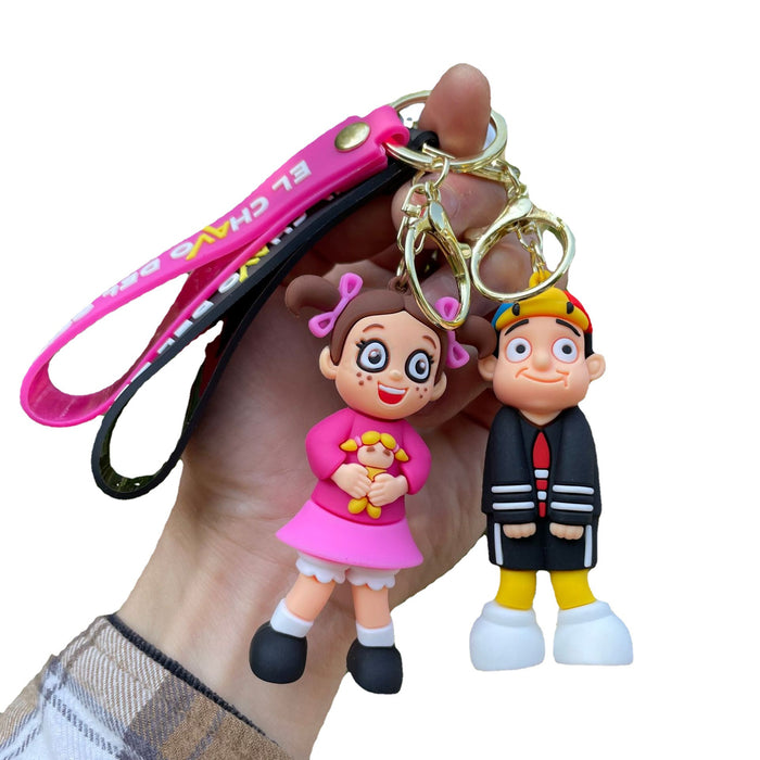 Wholesale Keychain Cute Doll Couple Backpack Pendant Car Keychain