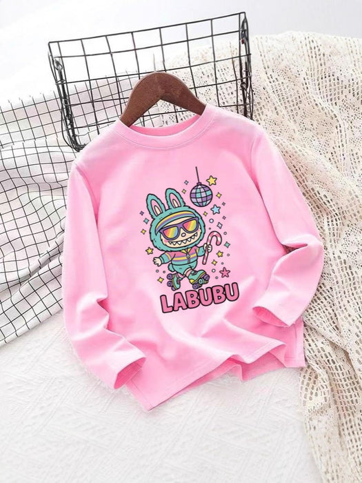 Wholesale Children' s clothing children' s round neck long sleeve autumn clothing cartoon graffiti print boy long sleeve pullover top