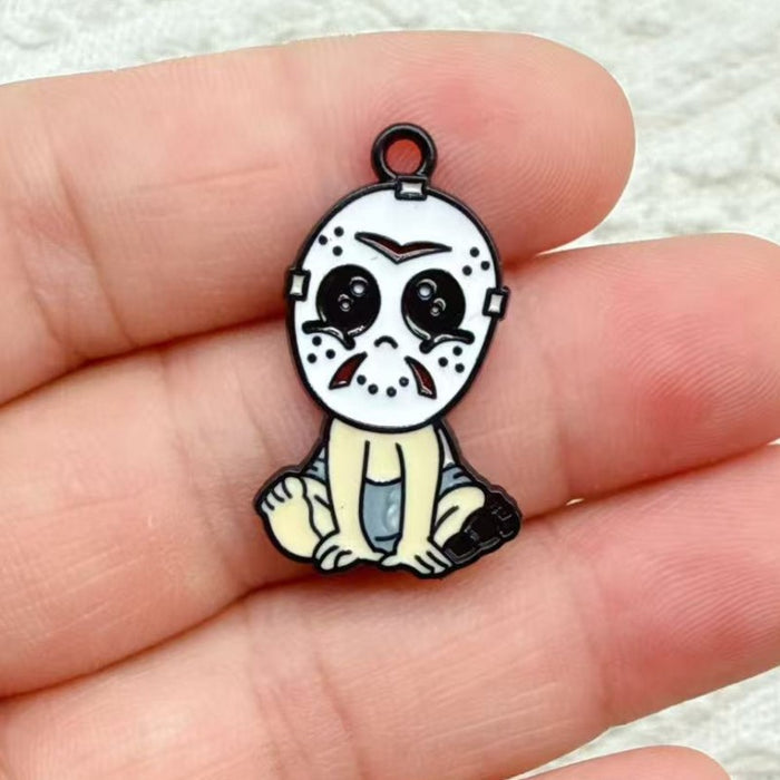 Wholesale 10pcs  Series Monster DIY Alloy Drip Pendant Keychain Earrings Bag Charm