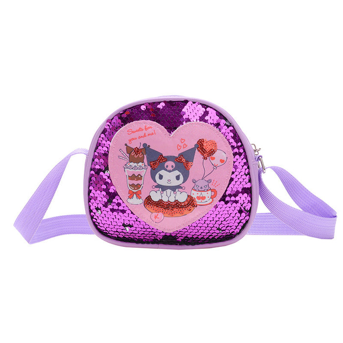 Wholesale Children's small shoulder bag cartoon sequin single shoulder crossbody bag