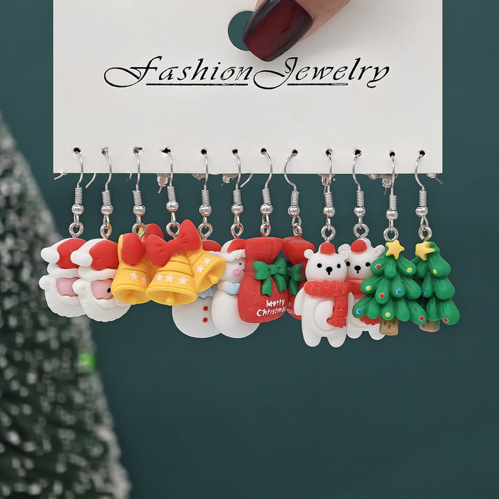 Wholesale Unique Creative Christmas Carnival Earrings