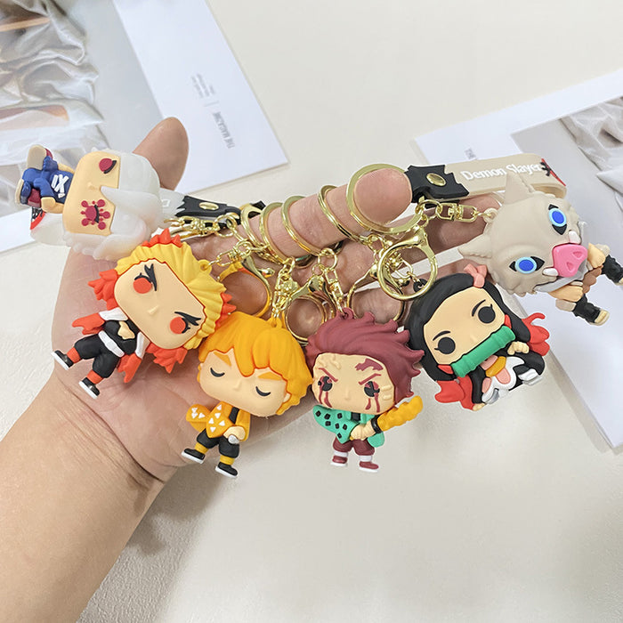 Wholesale Cute Anime Backpack Charm Keychain