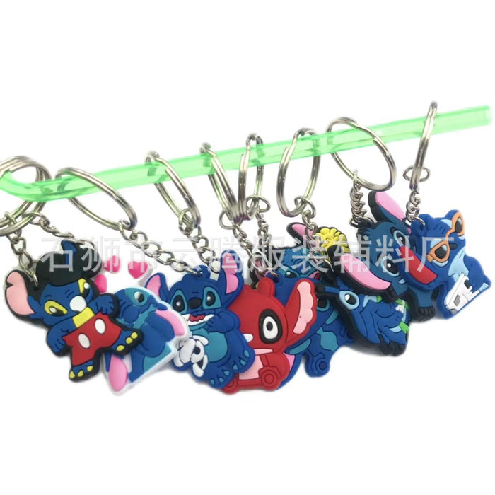 Wholesale 10pcs Keychain ornaments PVC Sun Man key pendant schoolbag decoration