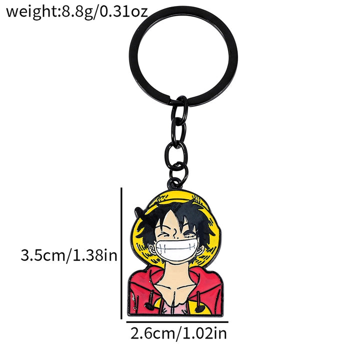 Wholesale Black metal ring paired with quirky pendant keychain decoration pendant