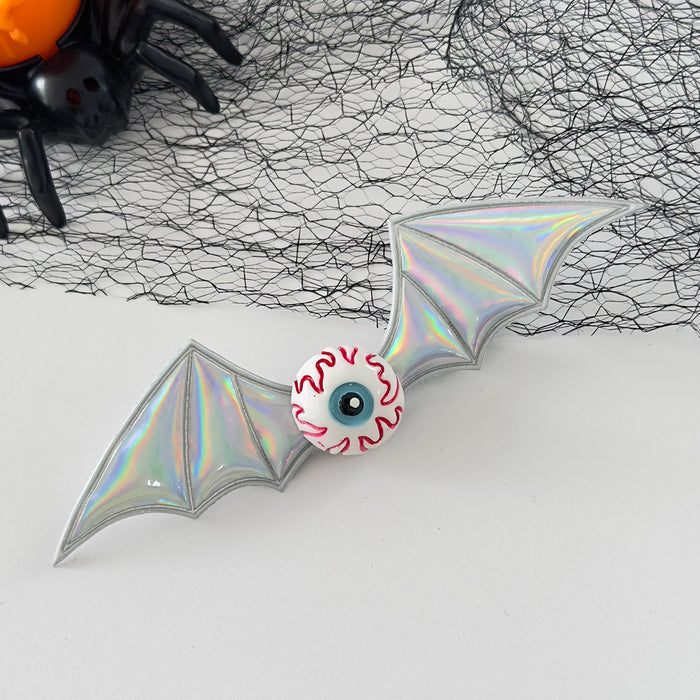 Wholesale New Halloween Headdress Dark Series Funny Pumpkin Single Eye Devil Bat Wings Side Hairpin Hairpin
