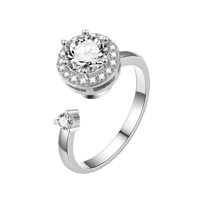 Wholesale Rings for women rotating live zircon rings for women jewelry