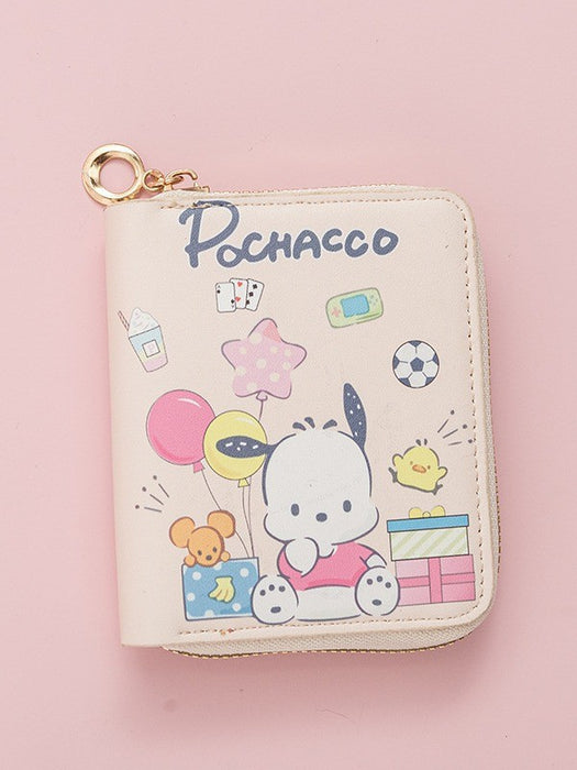 Wholesale Puppy Coin Purse Anime  Short Zipper Multifunctional Wallet