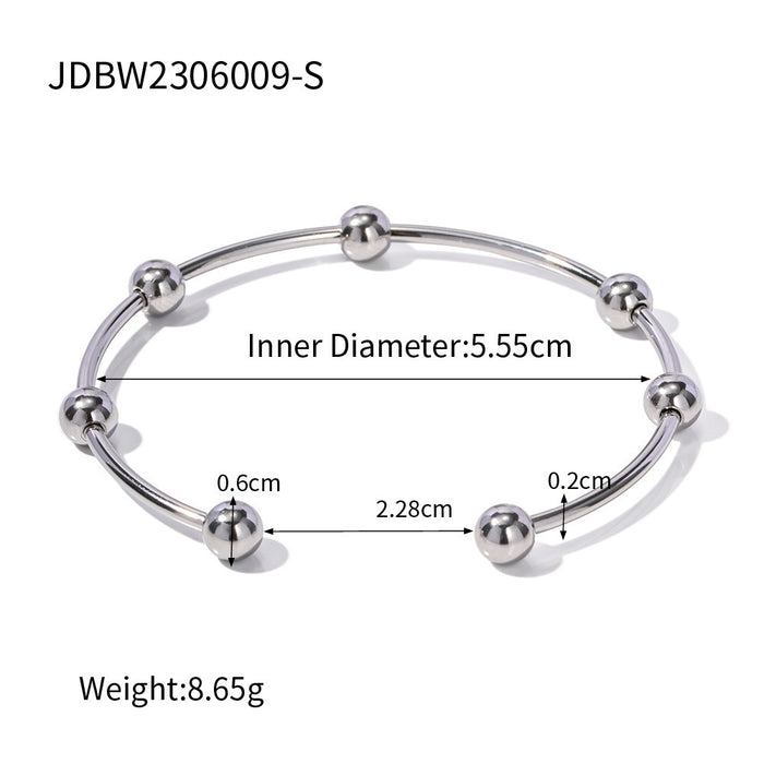 Wholesale Stainless steel open bracelet, non fading jewelry, light luxury, high-end feeling bracelet, titanium steel bracelet, jewelry