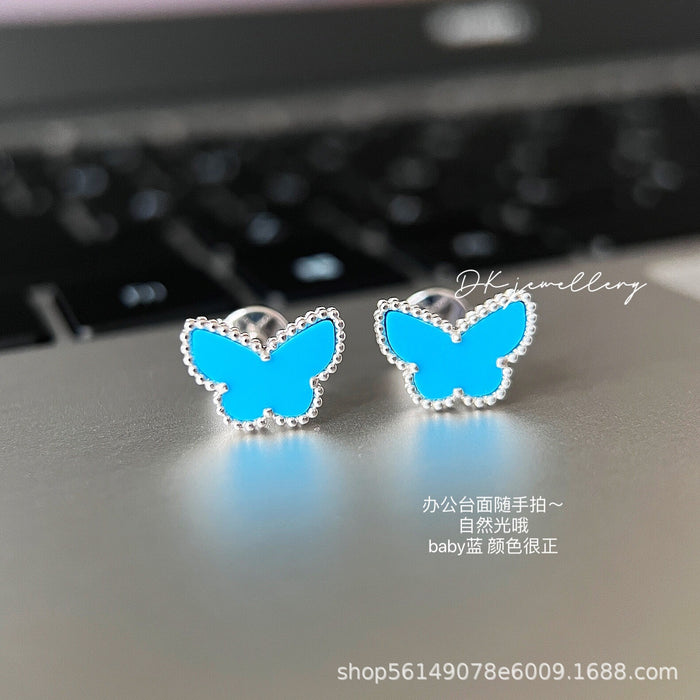 Wholesale Butterfly Jewelry Set Gold Tone Necklace and Earrings Fashion Accessory