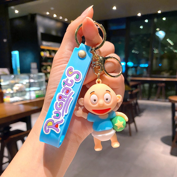 Wholesale Three-dimensional cartoon character key chain