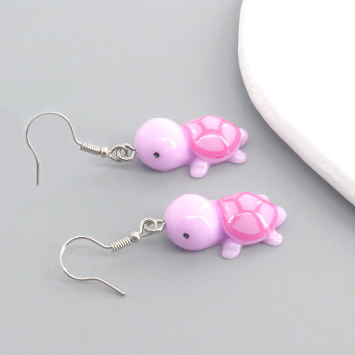 Wholesale Cute Cartoon Turtle Resin Earrings JDC-ES-Dagou007