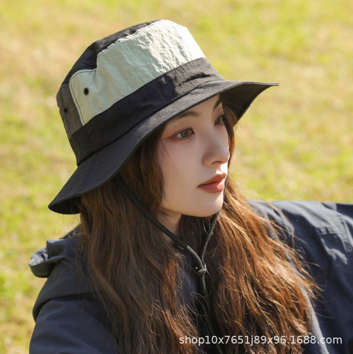 Wholesale Colorful border fisherman hat versatile casual camping, hiking, cycling, sun protection, sun shading hat