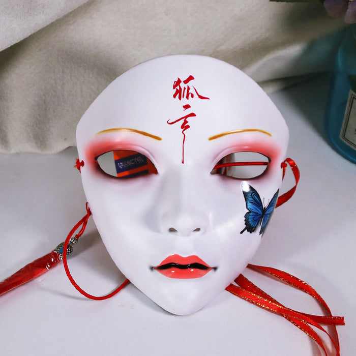 Wholesale Animistic Internet Celebrity Adult Party Mask Full Face Chinese Style Hand-painted Decoration Hanfu Accessories Members Exclusive