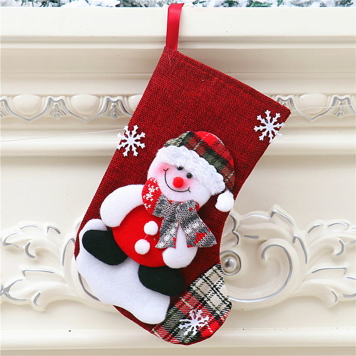 Wholesale Christmas stocking gift bags,  Christmas scene window display pendants,  Christmas decorations,  children' s candy bags