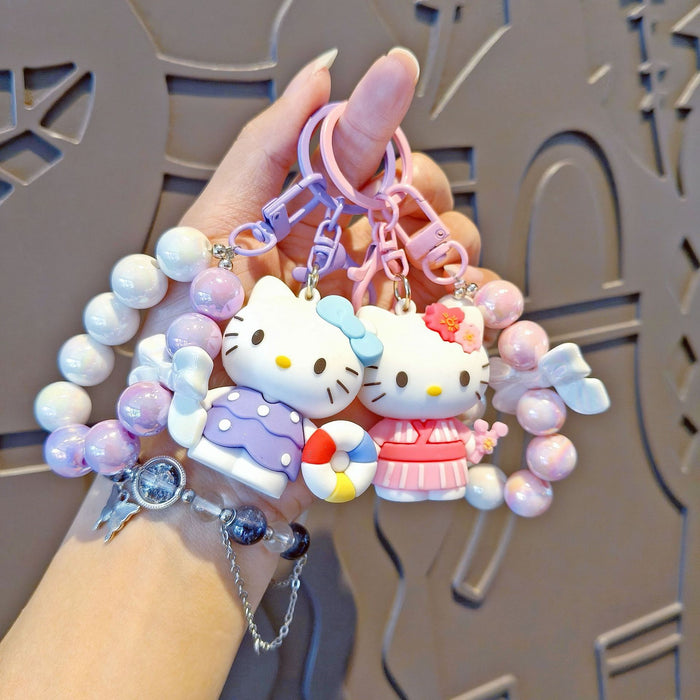 Wholesale Cute cartoon beaded keychains