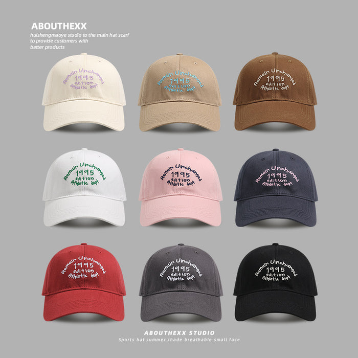 Wholesale Hat casual letter embroidered baseball cap versatile duckbill cap men's sun hat
