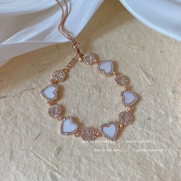 Wholesale Purple bracelet with multiple layers of layering, colorful, sweet, exquisite and versatile accessories