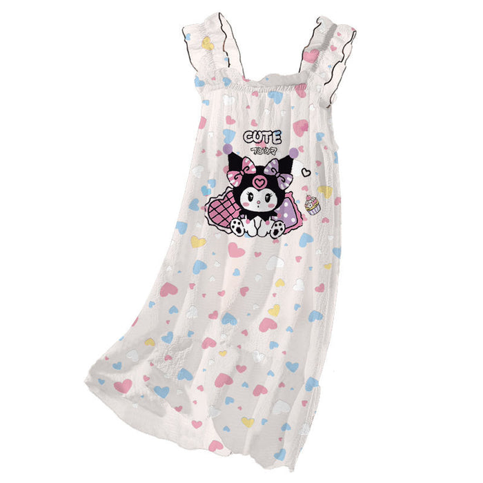 Wholesale Cartoon Cute Nightdress Thin Children Sling Pajamas JDC-PJ-XiaoHZ002